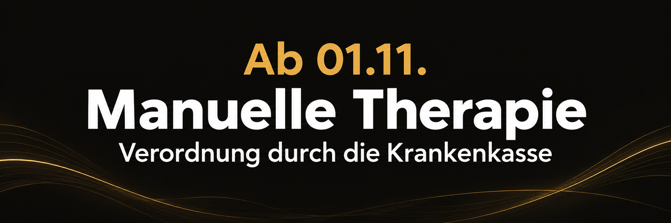 Ab 01.11. Manuelle Therapie – Verordnung durch die Krankenkasse